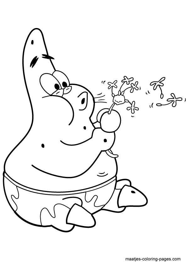 patrick star coloring pages