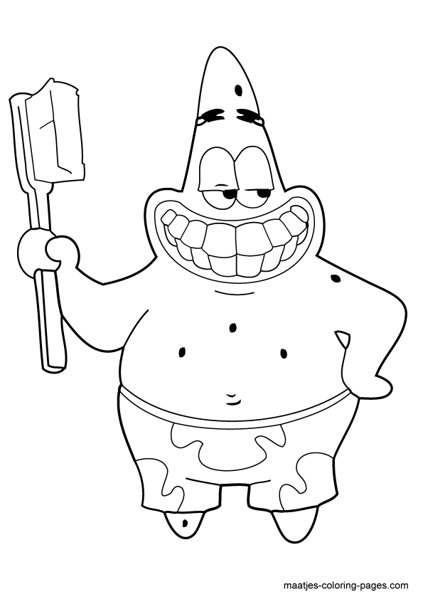 patrick star coloring pages