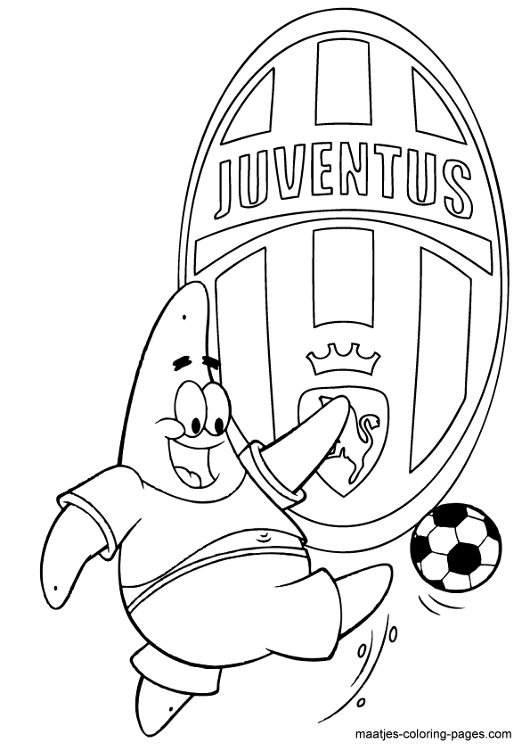 Juventus Patrick Star playing soccer