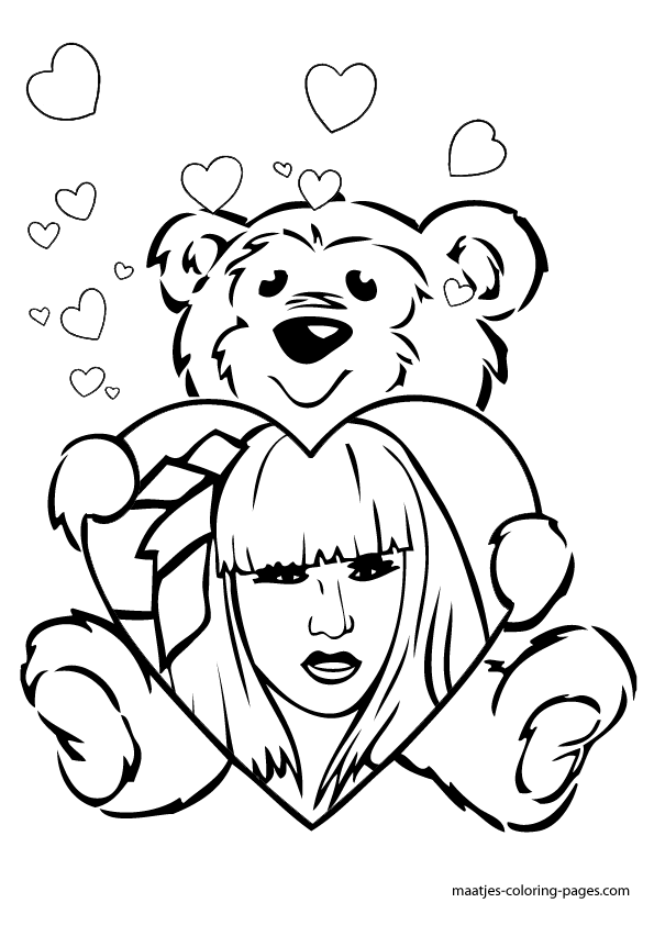 lady gaga coloring pages to print - photo #25