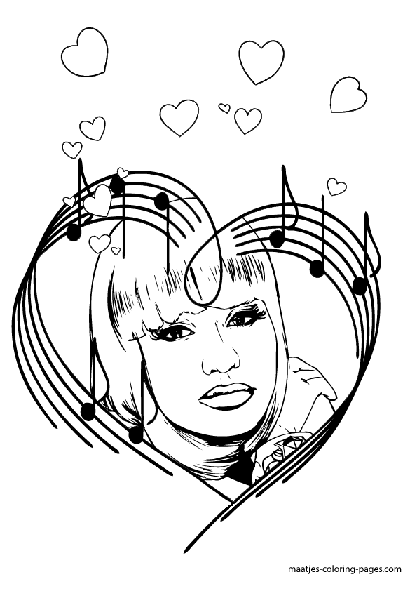 Only Nicki Minaj Coloring Pages Coloring Pages