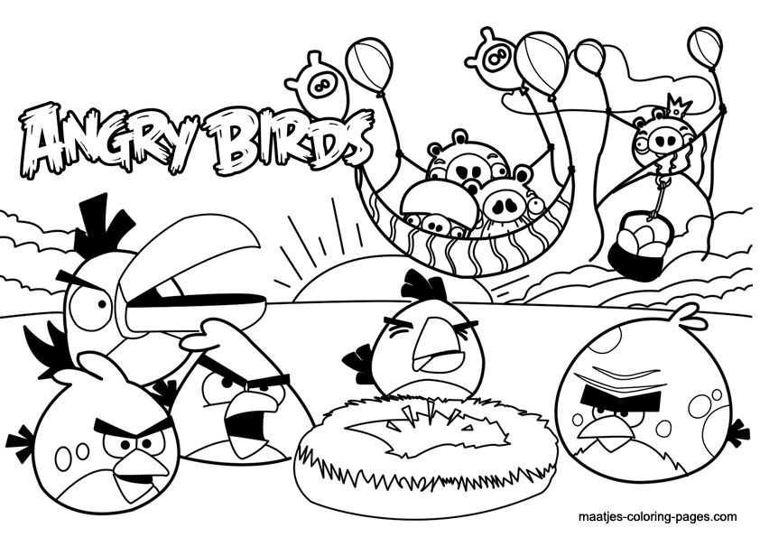 Maatje Coloring Page Of The Week 26, Angry Birds