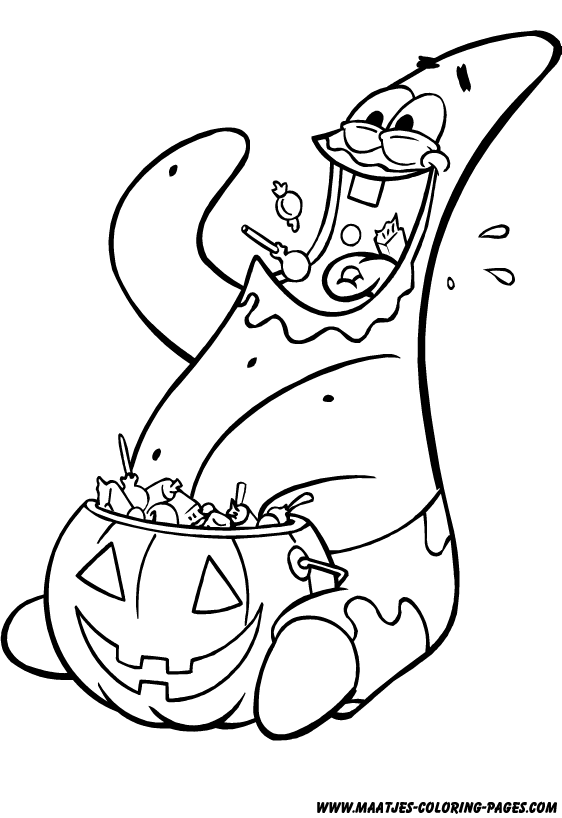 cute spongebob and patrick coloring pages