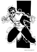 Green Lantern coloring pages