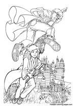 Harry Potter coloring pages for kids