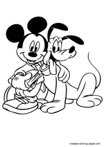 Mickey Mouse coloring pages for kids