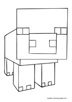 Minecraft coloring page