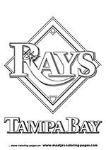 Tampa Bay Rays MLB Coloring Pages
