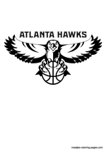 Atlanta Hawks logo coloring pages