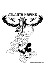 Atlanta Hawks Disney coloring pages