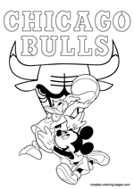 Chicago Bulls Disney coloring pages