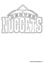 Denver Nuggets logo coloring pages