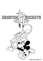 Houston Rockets Disney coloring pages