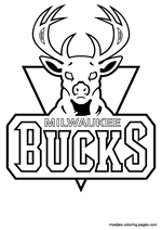 Milwaukee Bucks logo coloring pages