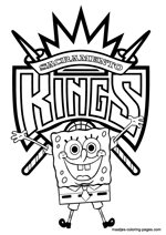 Sacramento Kings Spongebob coloring pages