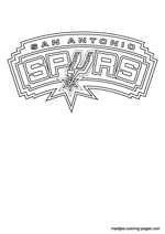 San Antonio Spurs logo coloring pages
