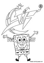 Washington Wizards Spongebob coloring pages