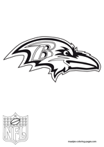 Baltimore Ravens Logo NFL Coloring Pages