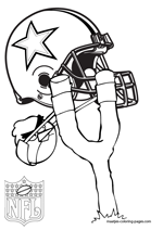 Dallas Cowboys NFL Coloring Pages