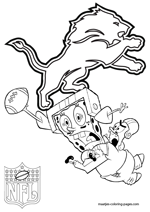 Detroit Lions NFL Coloring Pages