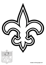 New Orleans Saints Logo NFL Coloring Pages