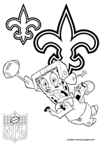 New Orleans Saints NFL Coloring Pages