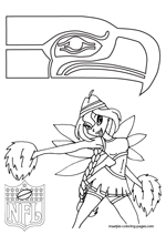 Seattle Seahawks NFL Coloring Pages