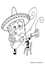 Spongebob plays guitar in mexico