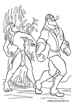 Tarzan coloring pages overview 2