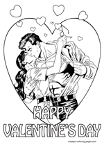 Superman and Lois Lane kissing on Valentine's day Valentines Day