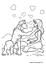 Valentines Day Tarzan and Jane in Love
