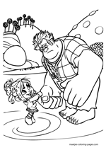 Wreck It Ralph shaking hands with Tafyta